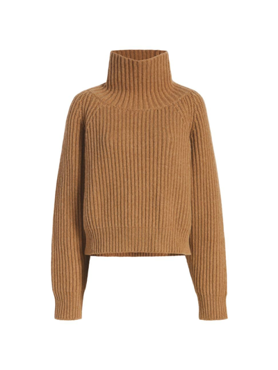 Khaite Lanzino Turtleneck Cashmere Jumper In Beige