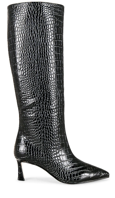 Steve Madden Lavan Boot In Black Croco