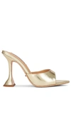 Tony Bianco Marcel Mule In Gold Nappa Metallic