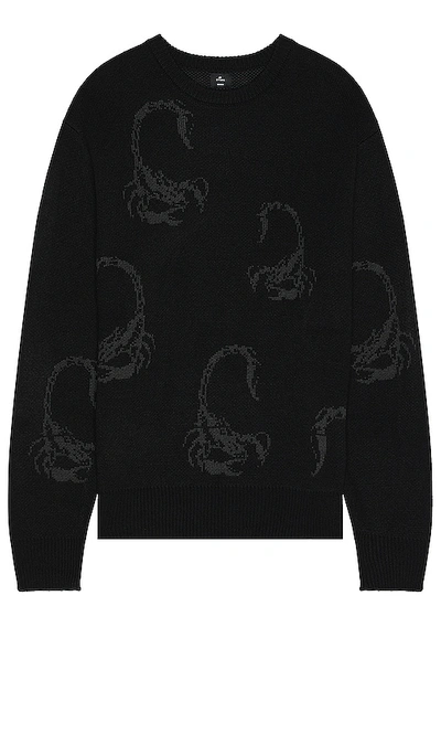 Thrills Doomed Sweater In Black