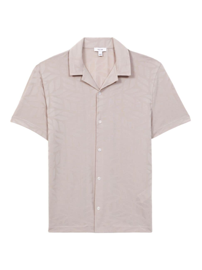 Reiss Men's Basswood Camp Shirt In Stone