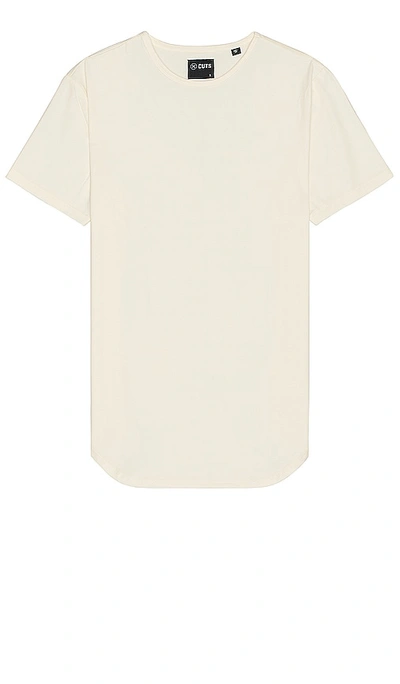 Cuts Ao Elongated Tee In Ivory