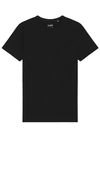 Cuts Trim Fit Crewneck Cotton Blend T-shirt In Black