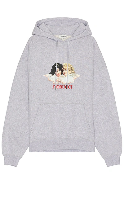 Fiorucci Oversized Angel Hoodie In Grey