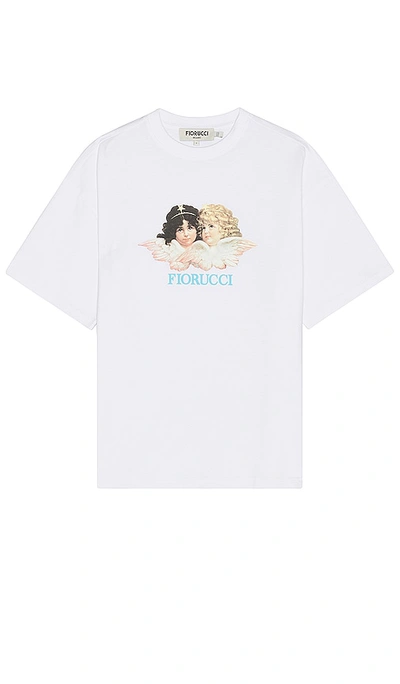 Fiorucci Angels Print Organic Cotton T-shirt In White