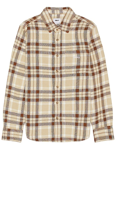 Obey Fred Woven Shirt In Irish Cream Multi