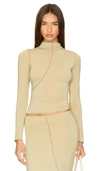 The Line By K Zane Top In Khaki