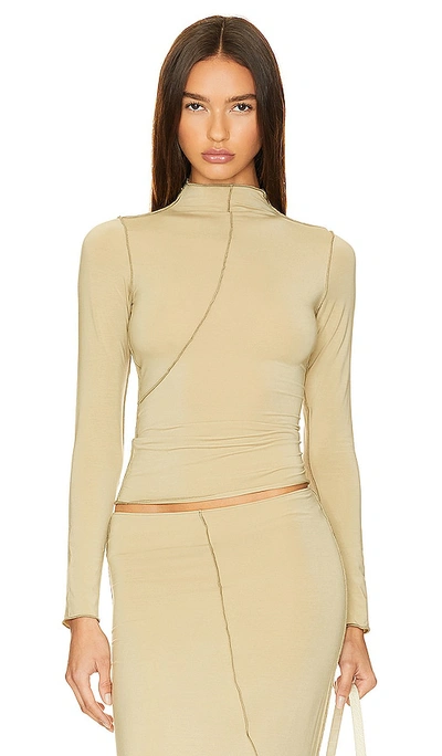 The Line By K Zane Top In Khaki