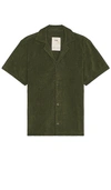 Oas Squiggle Cuba Terry Shirt In Green