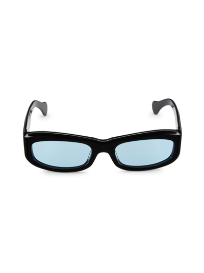 Port Tanger Men's Saudade 55mm Rectangle Sunglasses In Blue