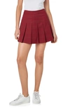 English Factory Women's Pleated Check Skort In Red
