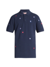 KENZO MEN'S CLASSIC EMBROIDERED TARGET POLO