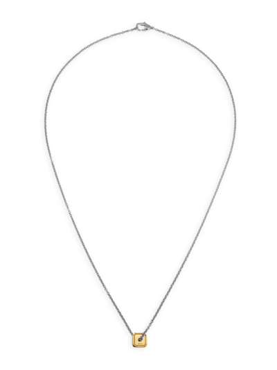 Eéra Women's Hug Two-tone 18k Gold Geometric Pendant Necklace In Yellow Gold
