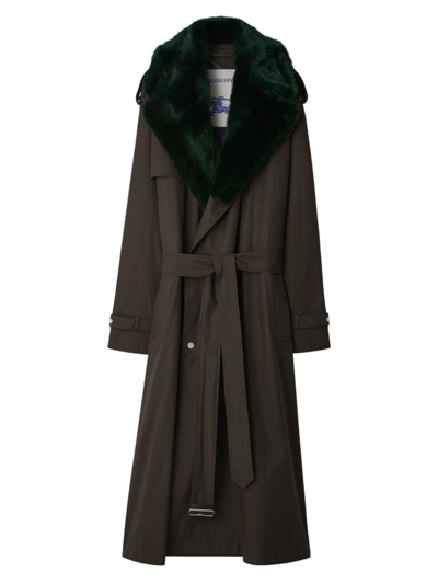 Burberry Kennington Trench Coat In Otter