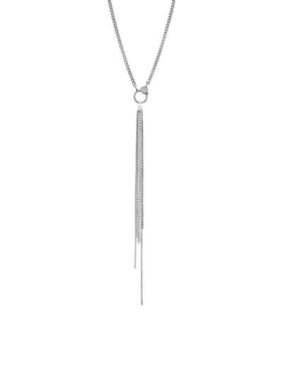 Sheryl Lowe Women's Sterling Silver & 0.74 Tcw Diamond Short Fringe Necklace