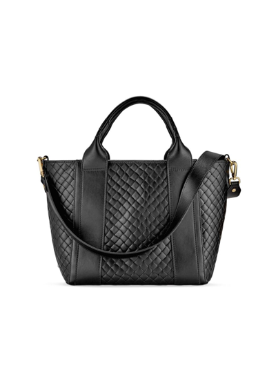 Gigi New York Women's Harper Quilted Leather Tote Bag In Black