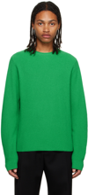 GUEST IN RESIDENCE GREEN TRUE RIB SWEATER