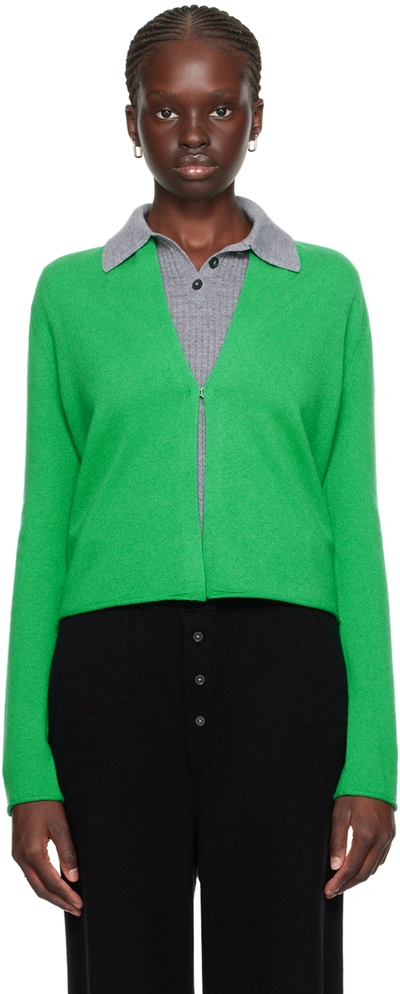 Guest In Residence Green Stealth Cardigan In Mary Jane