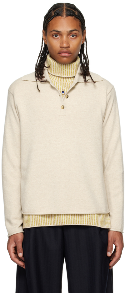 Guest In Residence Beige Everyday Polo In Oatmeal