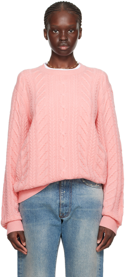 Guest In Residence Ssense Exclusive Pink Sweater In Blush