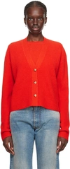 GUEST IN RESIDENCE SSENSE EXCLUSIVE RED CARDIGAN