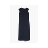 Max Mara Sleeveless A-line Jersey Midi Dress In Blue