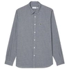 Lacoste Men's Regular-fit Gingham Check Button-down Shirt In Blue