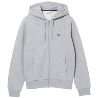 Lacoste Full Zip Hood Sh9626 In Metallic