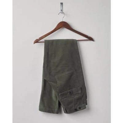 Uskees Men's Cord Workwear Pants In Green