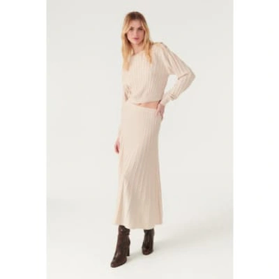 Ba&sh Jada Skirt Beige In Neturals