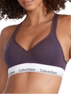 Calvin Klein Modern Cotton Padded Bralette In Nightshade