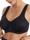 Vanity Fair 2-ply High Impact Underwire Sport Bra 78050 In Midnight Black