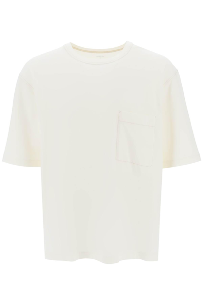Lemaire Oversized Cotton T-shirt In White