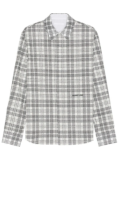 Helmut Lang Plaid Shirt In White