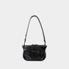 BALMAIN BLAZE SHOULDER BAG - BALMAIN - LEATHER - BLACK