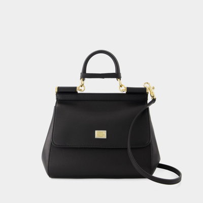 Dolce & Gabbana Sicily Crossbody Bag - Dolce&gabbana - Leather - Black