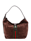 Gucci Jackie 1961 Chocolate Shoulder Bag Men In Brown