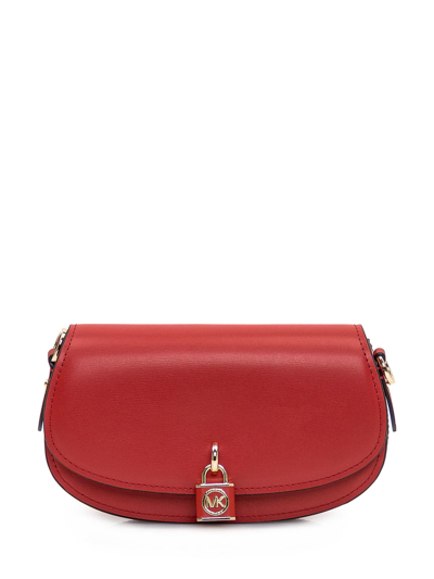Michael Michael Kors Milla Small Leather Bag In Red