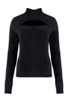 Isabel Marant Étoile Mayers Faux-fur Cut-out Jumper In Black