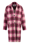 Isabel Marant Étoile Gabriel Single-breasted Coat In Fuchsia