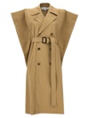 JW ANDERSON SLEEVELESS DOUBLE-BREASTED TRENCH COAT