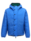 Moncler Rosiere Reversible Down Jacket, Men, Blue, Size: 4 In Multicolor