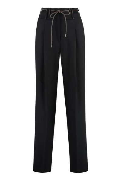 PESERICO WOOL BLEND TROUSERS