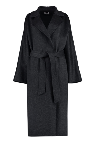 P.a.r.o.s.h Wool Long Coat In Antracite