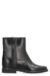 Isabel Marant Susee Leather Ankle Booties In Black
