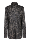 Blanca Vita Buttoned Cuffs Animal Pront Shirts In Multi