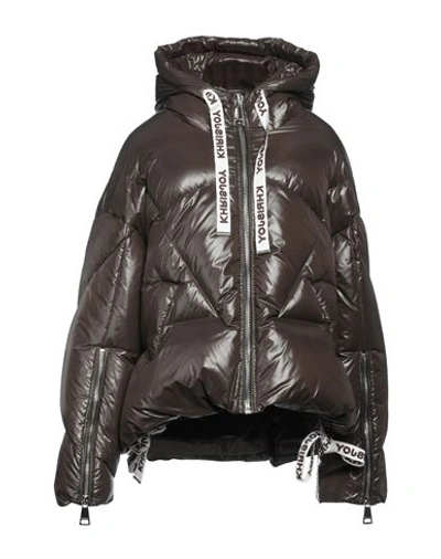 Khrisjoy Woman Down Jacket Dove Grey Size 00 Polyamide In Grey