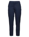 Berwich Woman Pants Blue Size 6 Cotton, Lyocell, Elastane