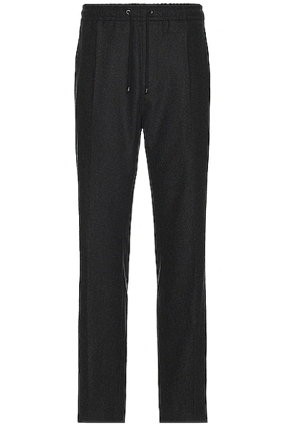 Frame Men's Modern Flannel Travel Trousers In Charcoal Grey