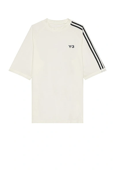 Y-3 Long-sleeved Cotton T-shirt In White